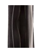 Sac bandoulière  en Cuir Yara noir - 28x17x8 cm